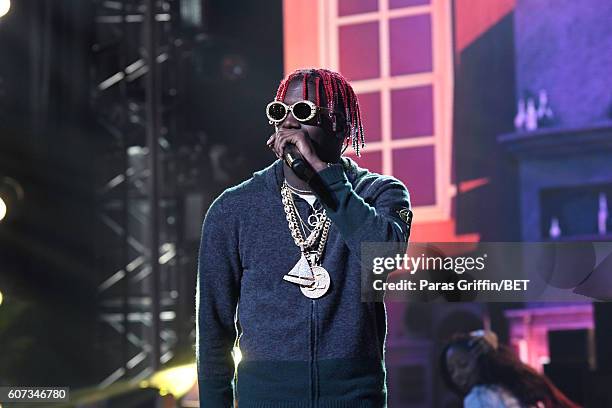 Lil Yachty performs onstage during the 2016 BET Hip Hop Awards at Cobb Energy Performing Arts Center on September 17, 2016 in Atlanta, Georgia.