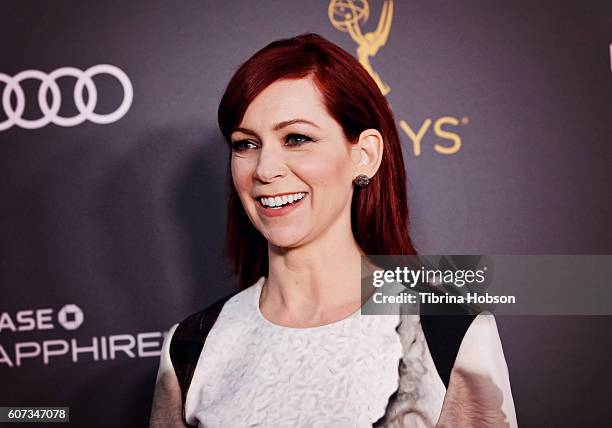 Carrie Preston attends the Television Academy reception for Emmy Nominees at Pacific Design Center on September 16, 2016 in West Hollywood,...