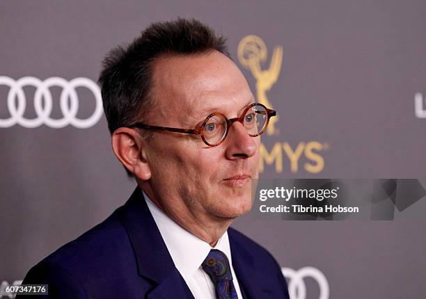 Michael Emerson attends the Television Academy reception for Emmy Nominees at Pacific Design Center on September 16, 2016 in West Hollywood,...