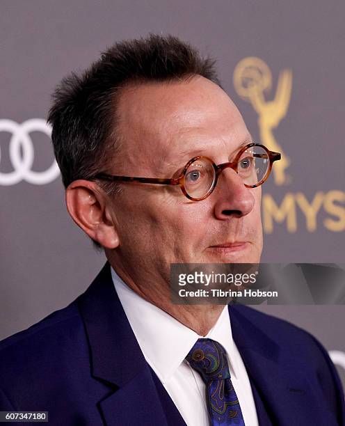 Michael Emerson attends the Television Academy reception for Emmy Nominees at Pacific Design Center on September 16, 2016 in West Hollywood,...