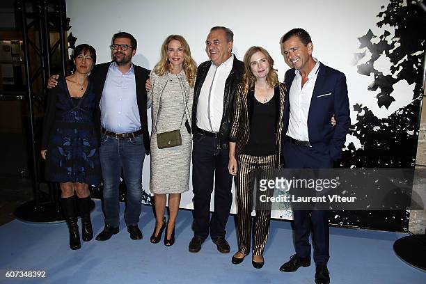 Jury Elsa Marpeau, Erwann Kermorvant, Pascale Arbillot, Jean Nainchrik, Isabelle Carre and Francois Velle attend the closing ceremony during the 18th...