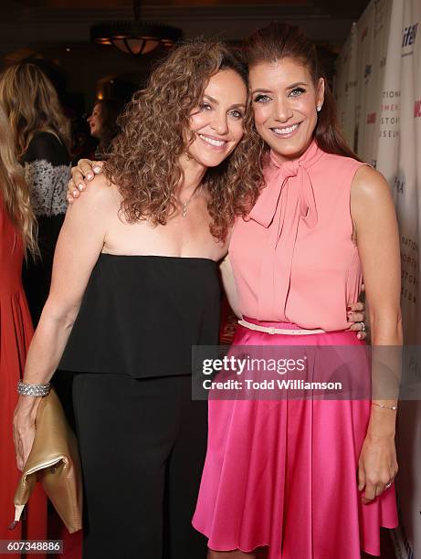 Actresses Amy Brenneman and Kate Walsh attend the National Women's History Museum 5th Annual Women Making History Brunch presented by Glamour and...