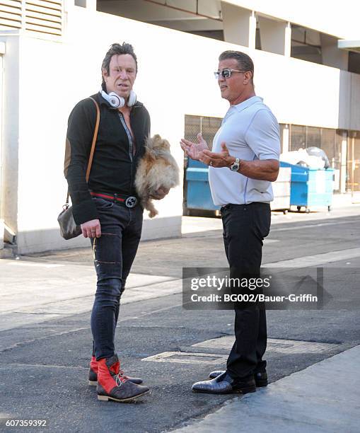 Stewart Rourke Salvester Stalone And Mickey Rourke
