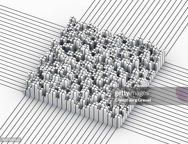 cuboids - organized stock illustrations