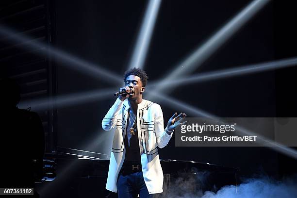 Desiigner performs onstage during the 2016 BET Hip Hop Awards at Cobb Energy Performing Arts Center on September 17, 2016 in Atlanta, Georgia.