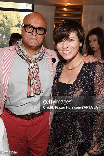 S Nigel Daly and Louise Salter attend the BBC America BAFTA Los Angeles TV Tea Party 2016 at The London Hotel on September 17, 2016 in West...