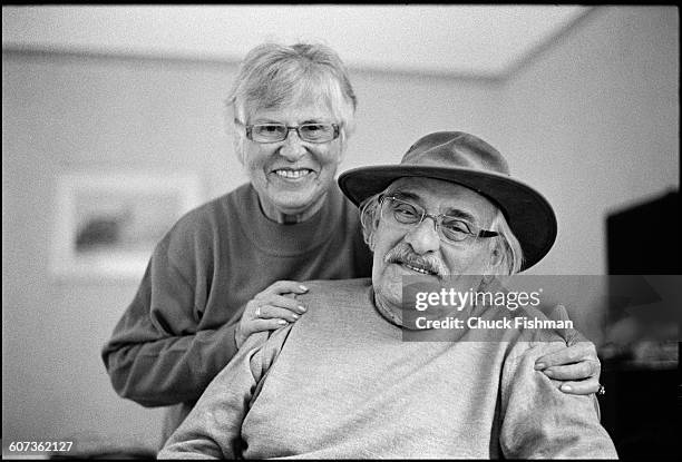 Portrait of Polish artist Samuel Willenberg and his wife, Ada, Warsaw, Poland, September 2013. At the time of his death, he was the last living...