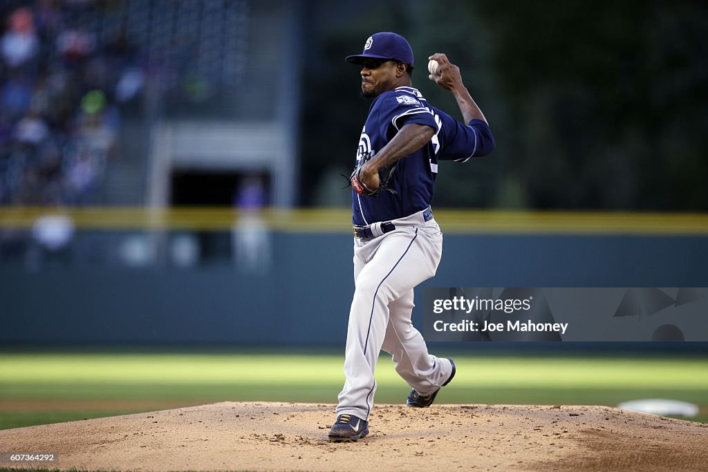 San Diego Padres v Colorado Rockies