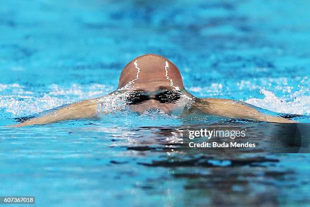 Marc Evers of the Netherlands competes in the Men's 200m Individual Medley - SM14 Final on day 10 of the Rio 2016 Paralympic Games at the Olympic...