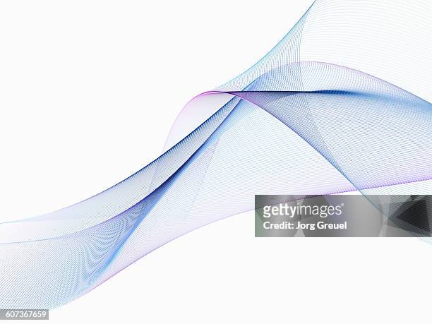 lines forming an abstract shape - technology stock illustrations