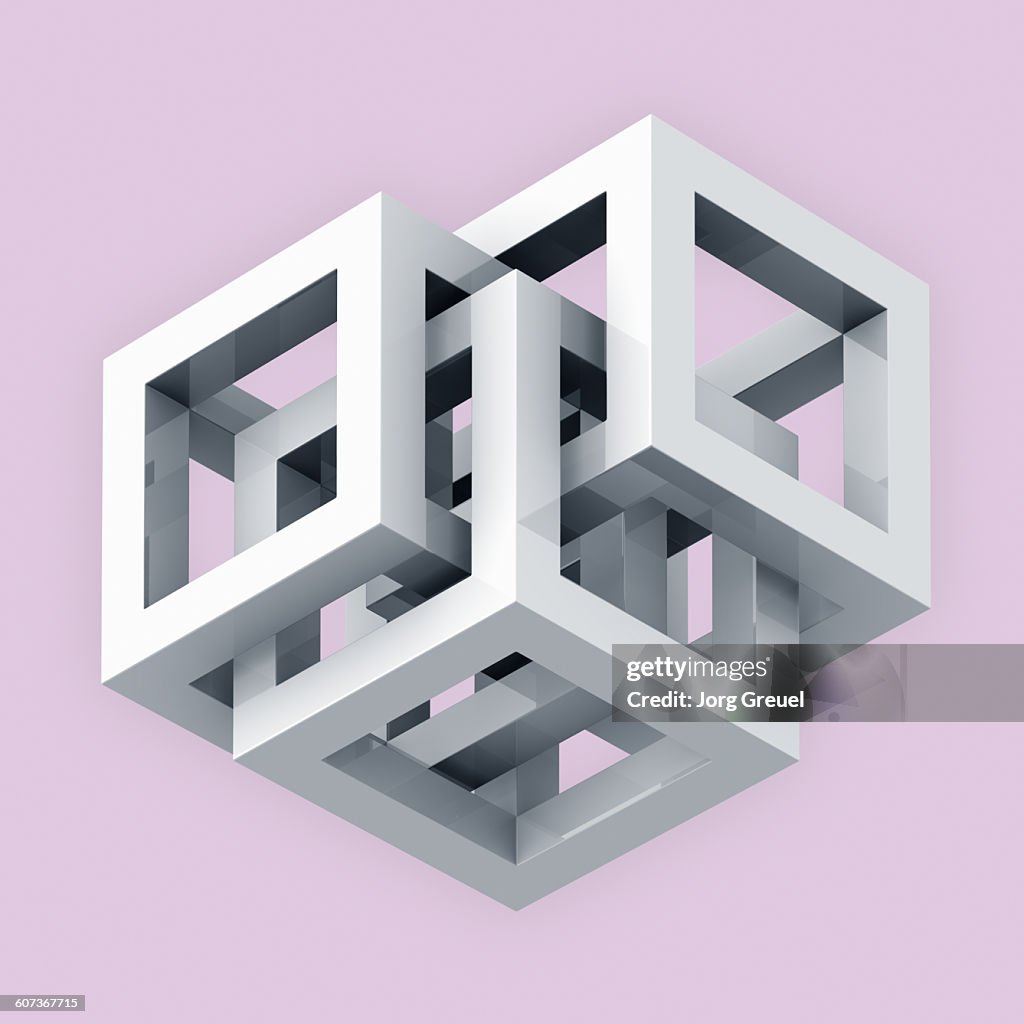 Intersecting Cubes High-Res Vector Graphic - Getty Images
