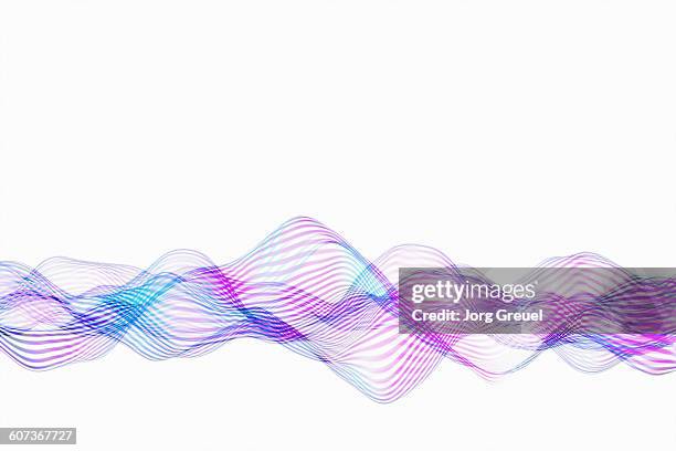 abstract waves - energy waves stock illustrations
