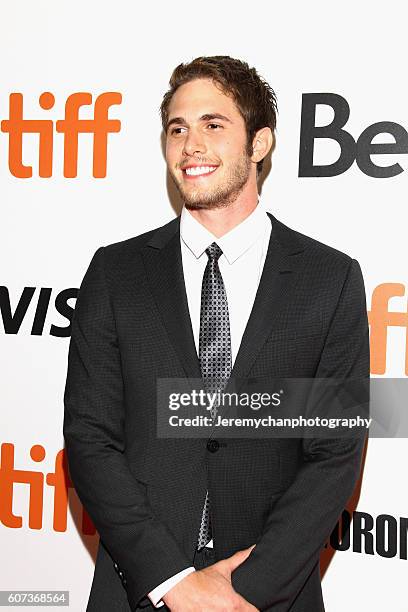 Actor Blake Jenner attends the "The Edge of Seventeen" premiere held at Roy Thomson Hall during the Toronto International Film Festival on September...