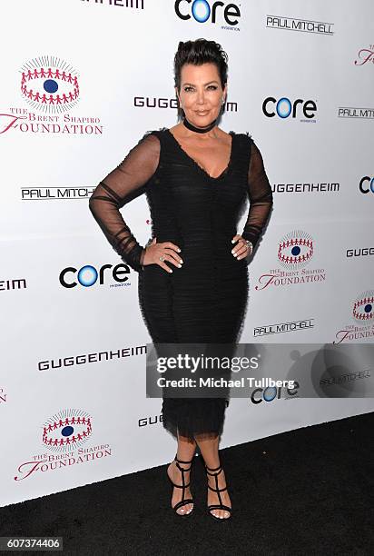 Kris Jenner attends the annual Summer Spectacular to benefit the Brent Shapiro Foundation For Alcohol And Drug Prevention on September 17, 2016 in...