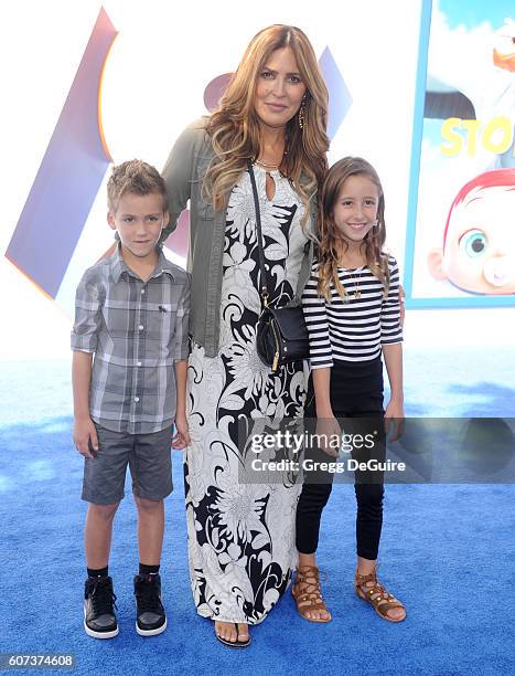 Jillian Barberie arrives at the premiere of Warner Bros. Pictures' "Storks" at Regency Village Theatre on September 17, 2016 in Westwood, California.