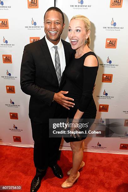 Craig Melvin and Lindsay Czarniak attends the 2016 Muhammad Ali Humanitarian Awards at Marriott Louisville Downtown on September 17, 2016 in...