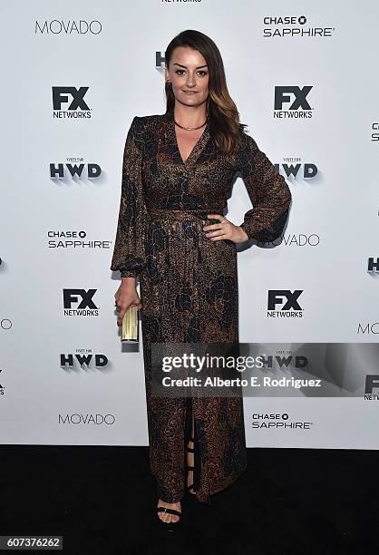 Actress Alison Wright attends the Vanity and FX Annual Primetime Emmy Nominations Party at Craft Restaurant on September 17, 2016 in Beverly Hills,...