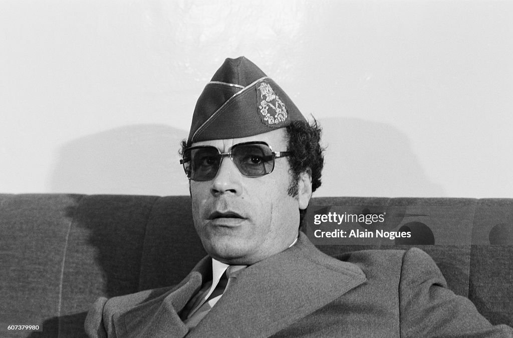 Muammar al-Qaddafi at Arab Summit in Tripoli