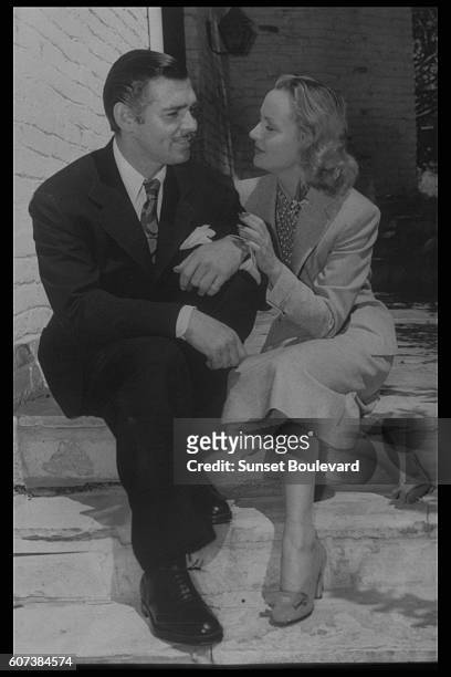 Carole Lombard and Clark Gable.