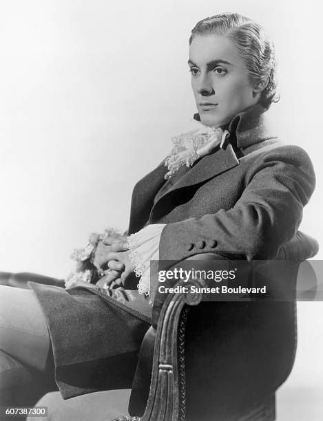 American actor Tyrone Power on the set of Lloyd's of London, directed by Henry King.