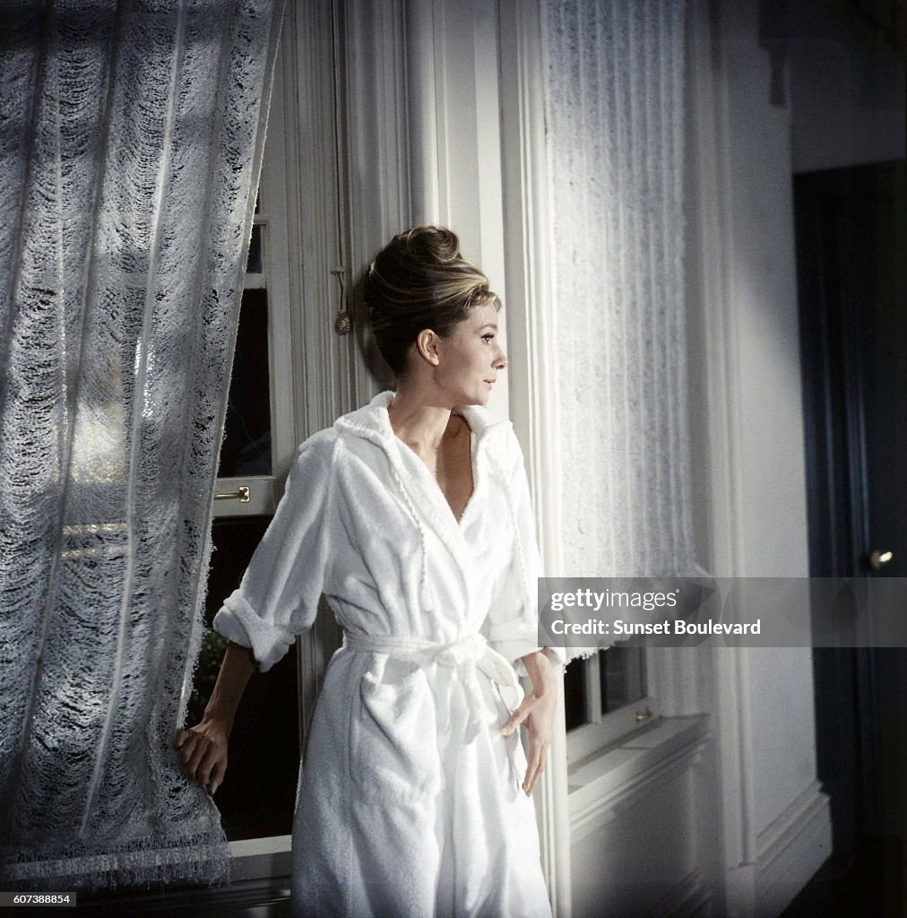 On the set of Breakfast at Tiffany's