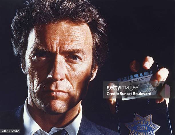 American actor Clint Eastwood on the set of The Enforcer, directed by James Fargo.