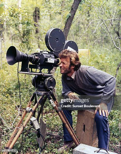 American actor Clint Eastwood on the set of The Beguiled, directed by Don Siegel.