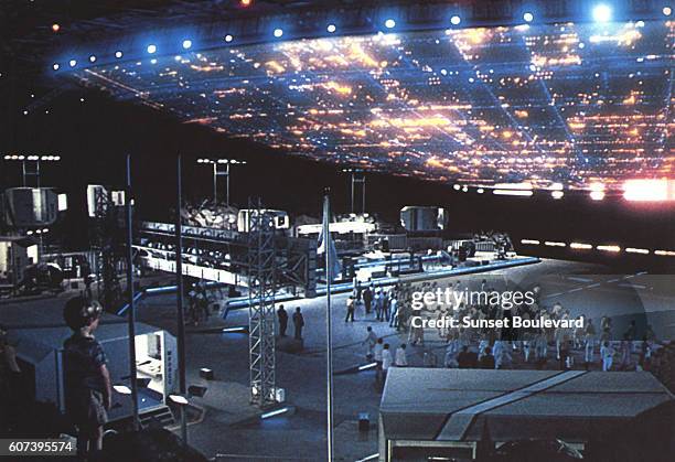 On the set of "Close Encounters of the Third Kind".
