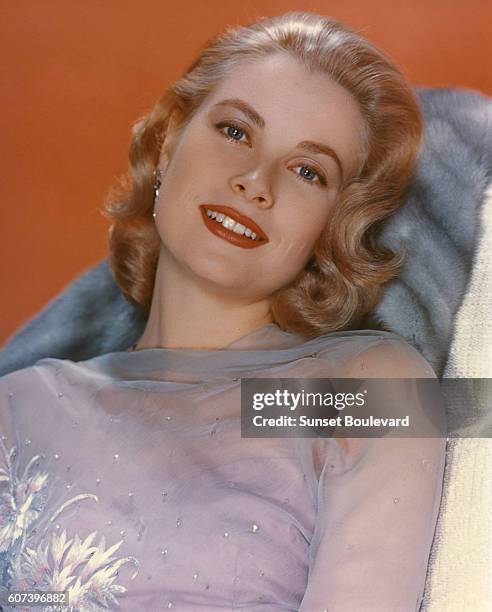 Grace Kelly on the set of "High Society".