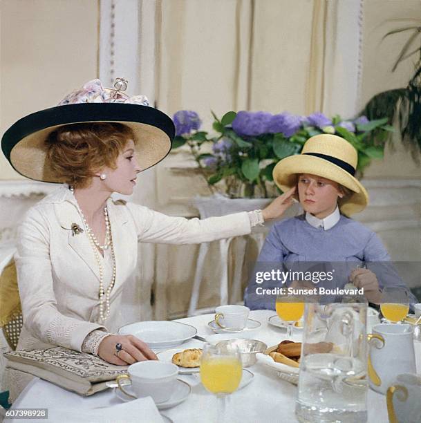 Italian actress Silvana Mangano on the set of Morte a Venezia , written and directed by Italian Luchino Visconti.