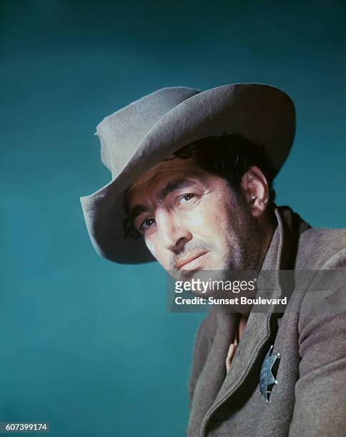 American actor Dean Martin on the set of Rio Bravo, directed and produced by Howard Hawks.