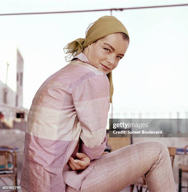 Austrian-born German actress Romy Schneider