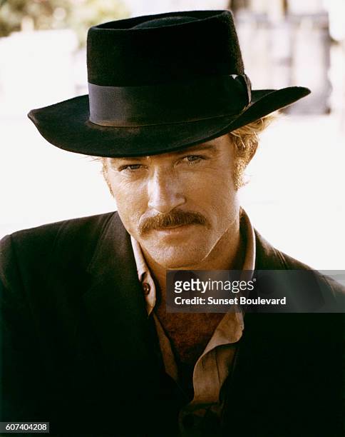American actor Robert Redford on the set of Butch Cassidy and the Sundance Kid directed by George Roy Hill.