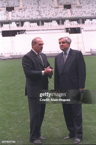 JEAN-PIERRE CHEVENEMENT AT THE STADE DE FRANCE