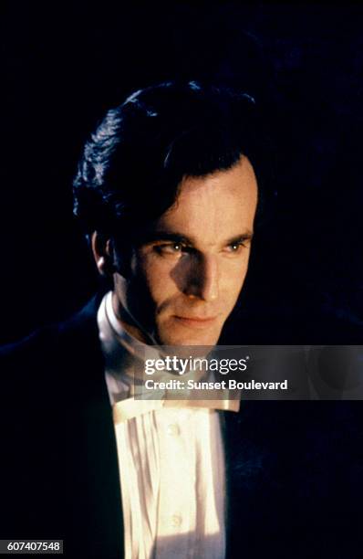 British actor Daniel Day-Lewis on the set of The Age of Innocence, based on the novel by Edith Wharton, and directed by Martin Scorsese.