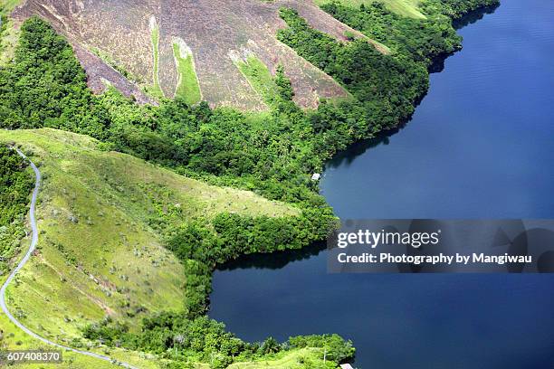 lake sentani - garuda stock pictures, royalty-free photos & images