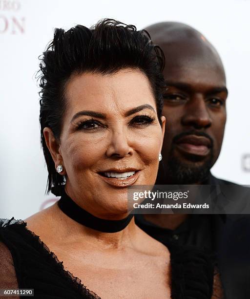 Television personality Kris Jenner and Corey Gamble arrive at the Annual Brent Shapiro Foundation for Alcohol and Drug Prevention Summer Spectacular...
