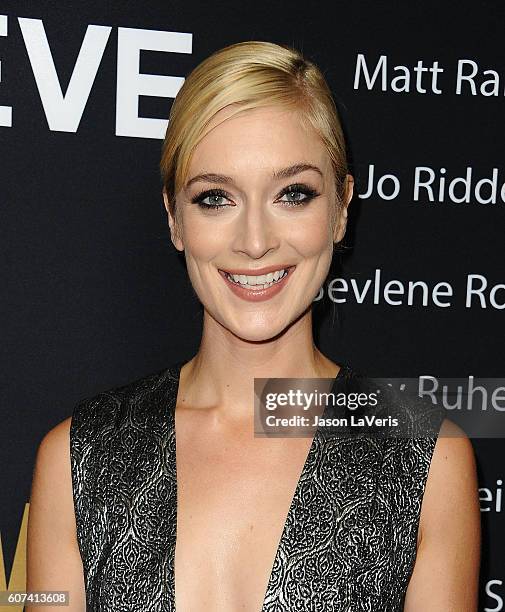 Actress Caitlin Fitzgerald attends the Showtime Emmy eve party at Sunset Tower on September 17, 2016 in West Hollywood, California.