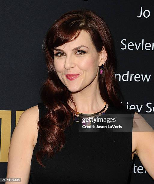 Actress Sara Rue attends the Showtime Emmy eve party at Sunset Tower on September 17, 2016 in West Hollywood, California.