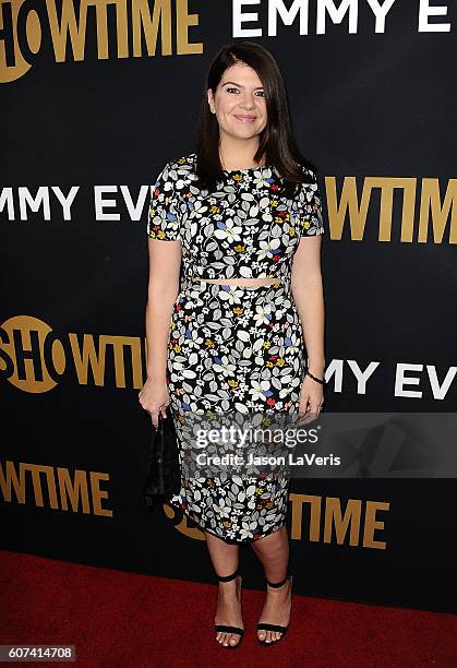 Actress Casey Wilson attends the Showtime Emmy eve party at Sunset Tower on September 17, 2016 in West Hollywood, California.