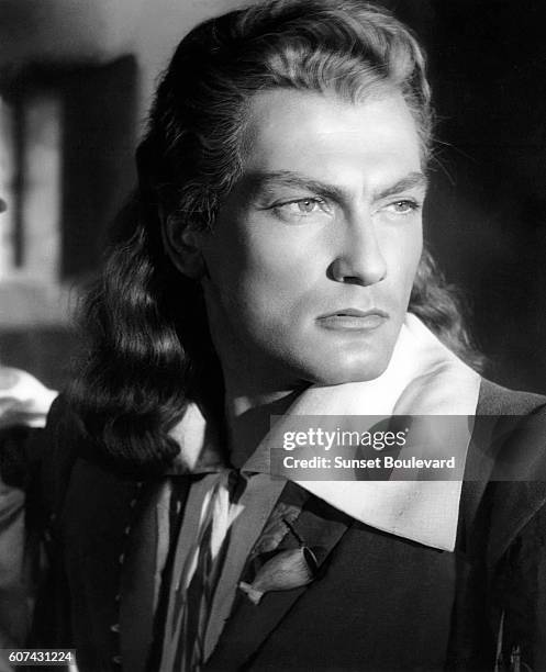 French actor Jean Marais on the set of La Belle et la Bête, written and directed by Jean Cocteau.