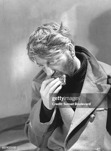 French actor Jean Gabin on the set of La Grande Illusion, written and directed by Jean Renoir.