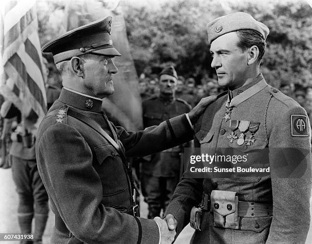 American actor Gary Cooper on the set of Sergeant York, directed by Howard Hawks.