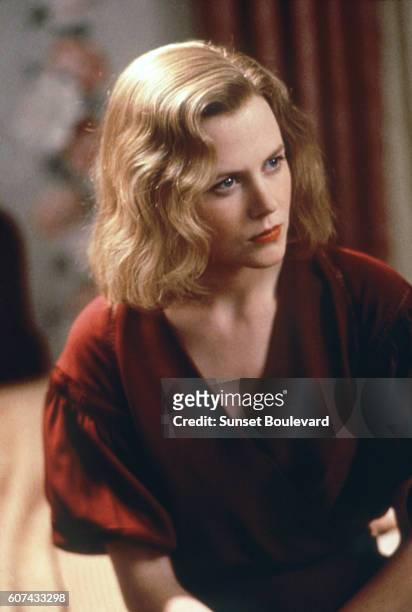 Australian actress Nicole Kidman on the set of Billy Bathgate, based on the book by E.L. Doctorow and directed by Robert Benton.