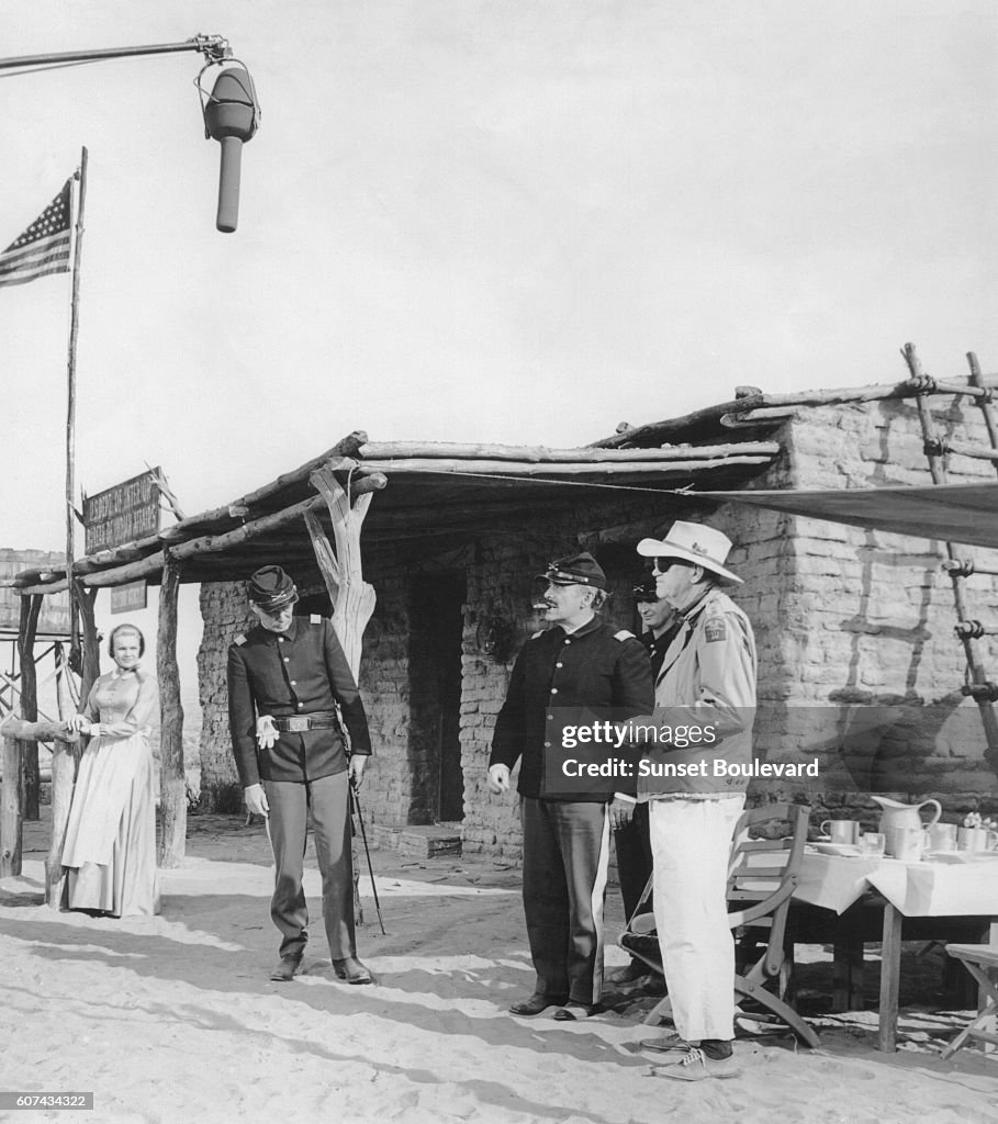 On the set of Cheyenne Autumn