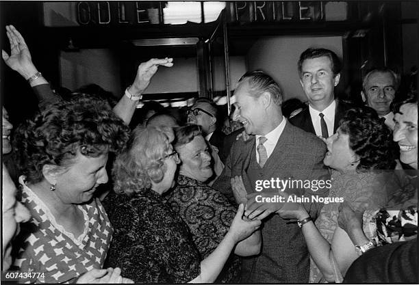 Czech Communist Party's first secretary Alexandre Dubcek returns to Prague, acclaimed by his people after negotiations with Soviet leaders in...