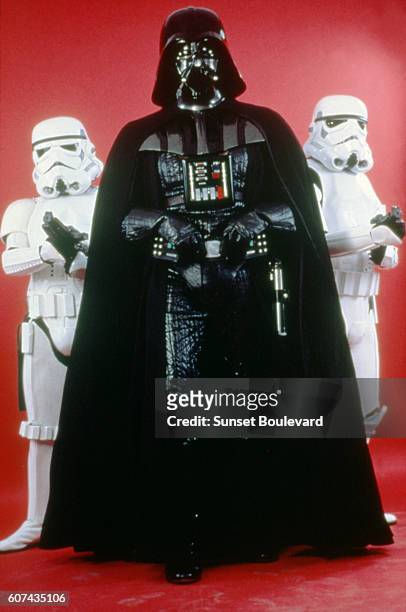British actor David Prowse on the set of Star Wars: Episode V - The Empire Strikes Back directed by Irvin Kershner.