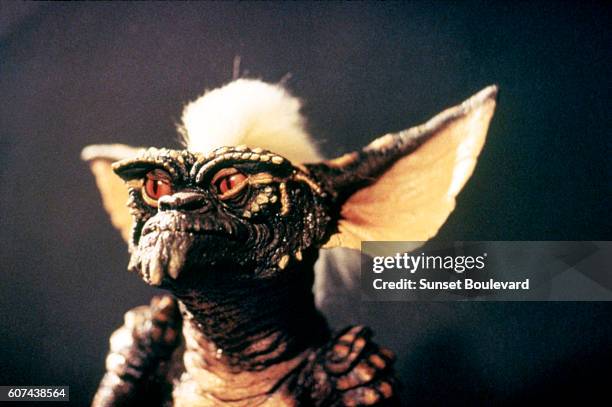On the set of Gremlins, directed by Joe Dante.