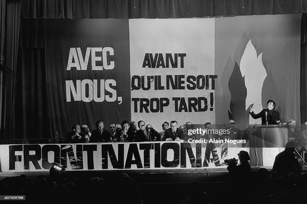 President of the National Front Jean-Marie Le Pen