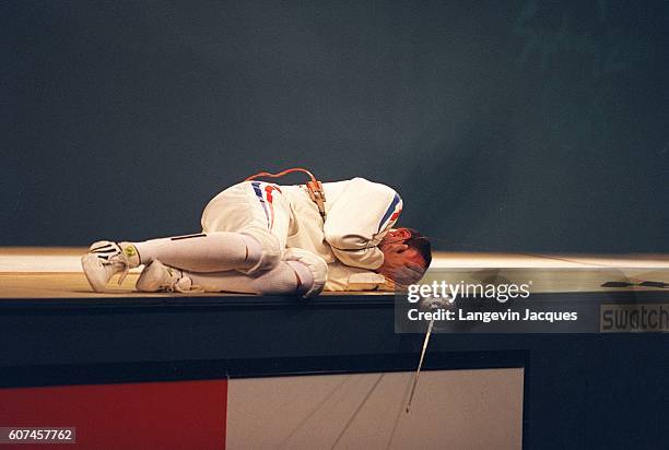 Silver team fencing final french games game medal olympic olympics olympic olympics event